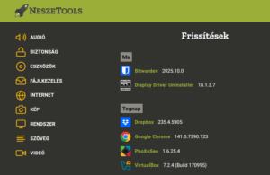 Tools & Szoftver, Itt minden Kötelező Programot le-tölthetsz.
